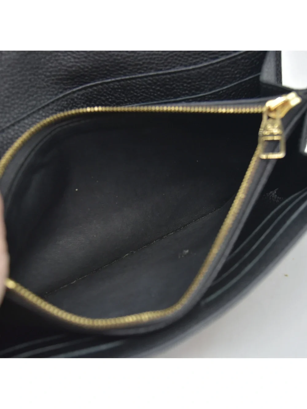 2015 Louis Vuitton Empreinte Sarah Wallet NM Black CA2115
